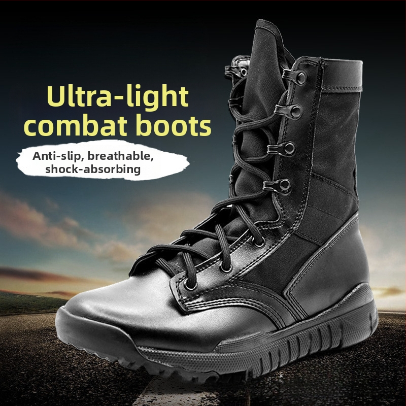 Treeningsaapad – hingavad, kerged, kõrge varbaga taktikaline disain (Kangas: Super fiber; Stiil: Välis/ sõjaväe stiil; Sobilik matkamiseks, tulistamiseks, võitluskunstidele)