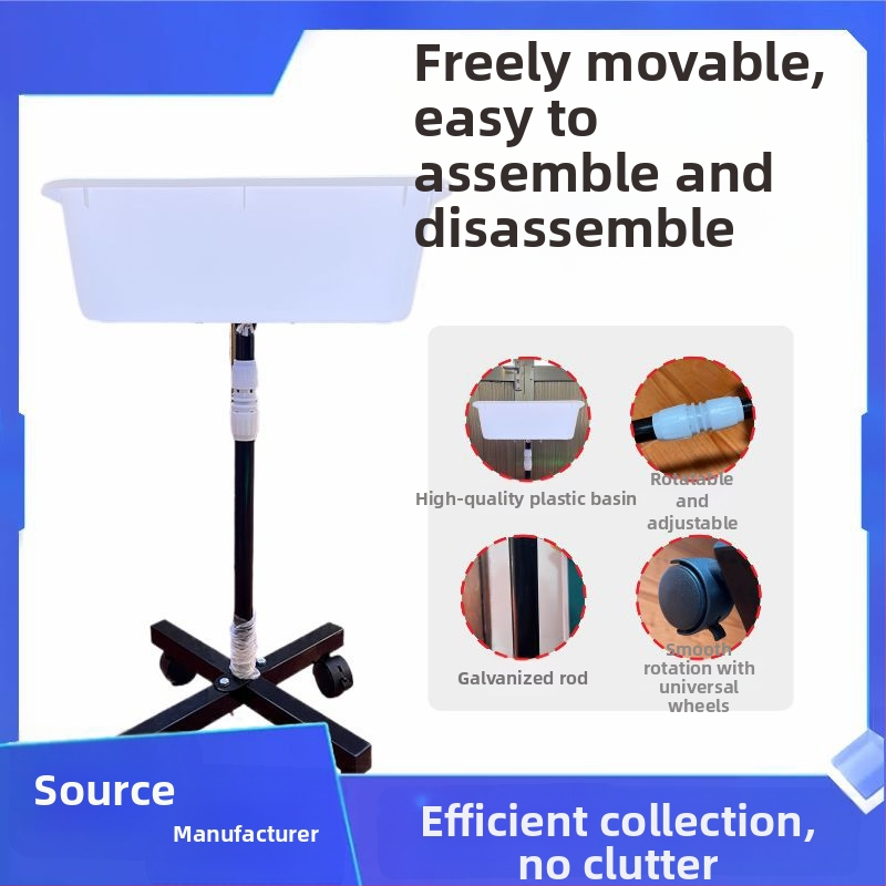 Galda tenisa bumbiņu savācēja statīvs - pārvietojams PVC grozs vairāku bumbiņu uzglabāšanai, mājas treniņam