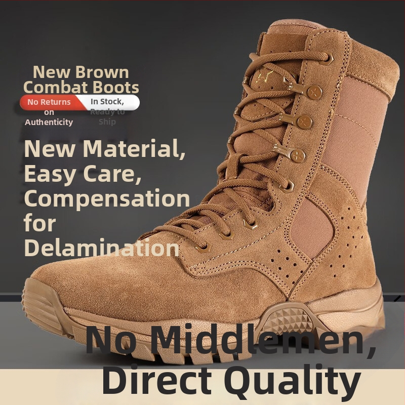 Väljakul kõrged lahingujalatsid, unisex täiskasvanutele, hingav nailon, kõrb-taktikalised jalatsid