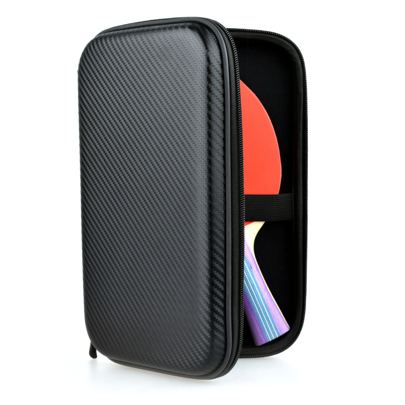 Калъф за тенис ракета за маса EVA, квадратен твърд корпус, голям капацитет, преносим (Персонализация: Да)