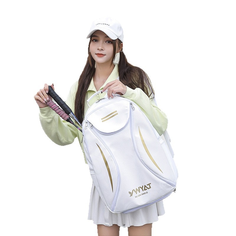 Раница за бадминтон/тенис с голяма вместимост – 3 ракети, PU водоустойчива, печат на лого, марка Ywyat