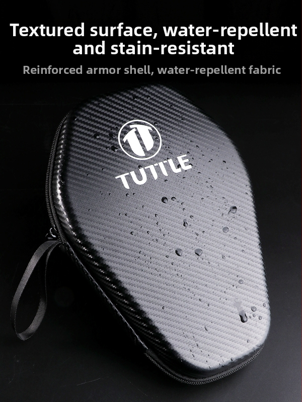 Galda tenisa raketes soma ar stingru sešstūra formu, oglekļa šķiedras tekstūra, ūdensizturīga, liela ietilpība, pārnēsājama