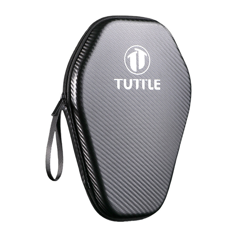 Калъф за тенис ракета за маса с твърда хексагонална форма, текстура на карбон, водоустойчив, голям капацитет, преносим