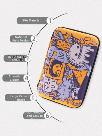 Galda tenisa raketes soma, cieta kvadrātiska soma ar pārnēsājamiem nodalījumiem, atmiņas materiāls, drukāts logotips, zīmols Huieson/Hui Sheng