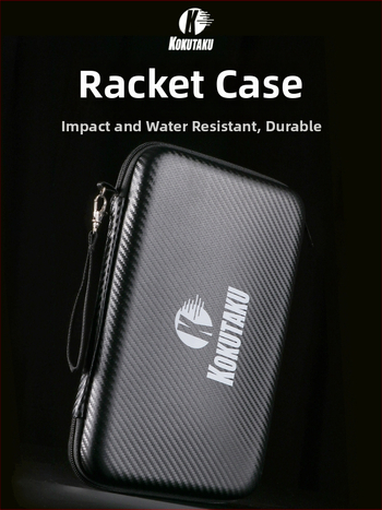 Kokutaku cieta kvadrāta galda tenisa raketes un bumbiņu soma, liela ietilpība, pārvietojama, ūdensnecaurlaidīga, materiāls Oxford cloth