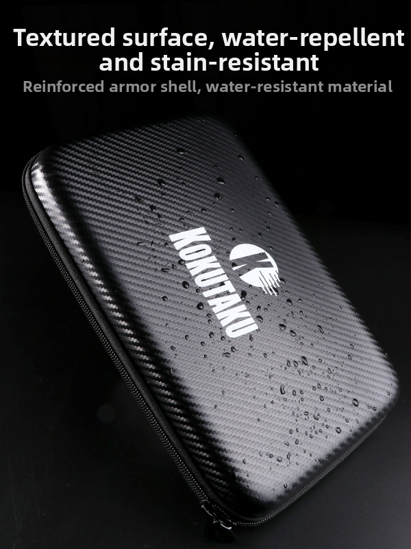 Kokutaku cieta kvadrāta galda tenisa raketes un bumbiņu soma, liela ietilpība, pārvietojama, ūdensnecaurlaidīga, materiāls Oxford cloth