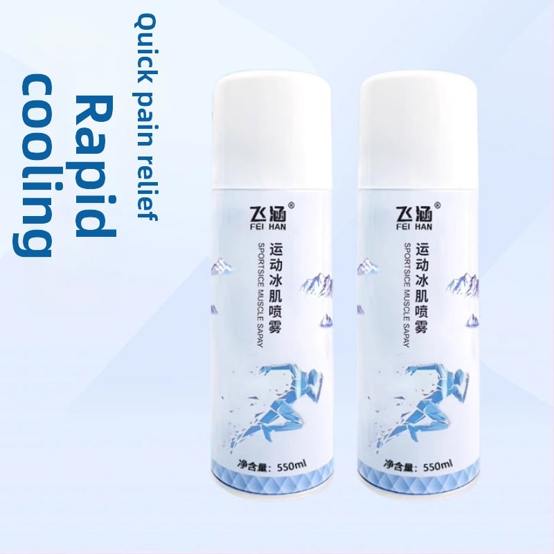 Спортен спрей за ледено охлаждане на мускули – за футбол и бягане, помощни средства за тренировка, спрей за ледено компресно охлаждане, Far Yang