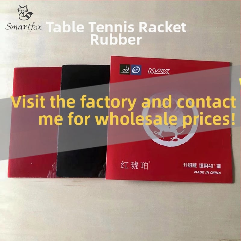 Red Amber galda tenisa gumija ar reverso līmi un reketa pārklājuma plēvi