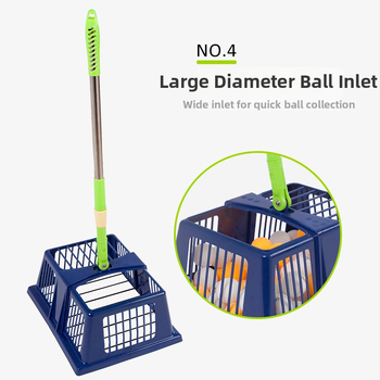 Galda tenisa bumbu savācējs, liela ietilpība, viegls, materiāls: zīda zieds