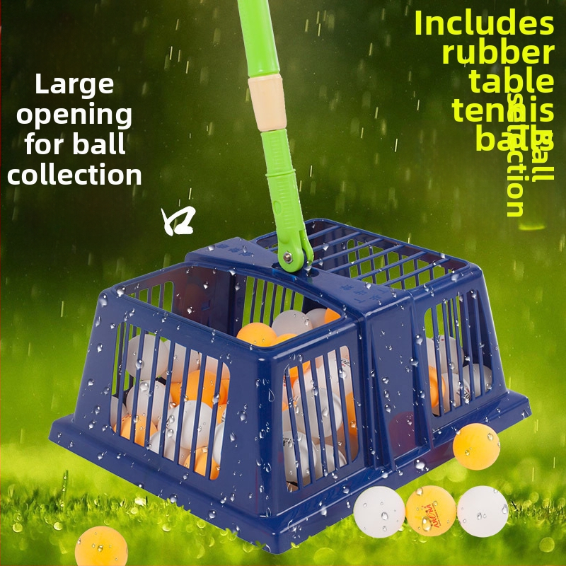 Galda tenisa bumbu savācējs, liela ietilpība, viegls, materiāls: zīda zieds