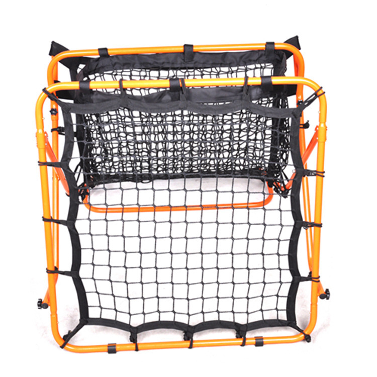 Футболен треньорски помощник, мултифункционален треньор за стрелба и подаване, двустранна мрежа за отскок, преносим, неплъзгащ се; Материал: Желязо + мрежа за топка; Бранд: BENLEE MZ; Произход: Zhejiang