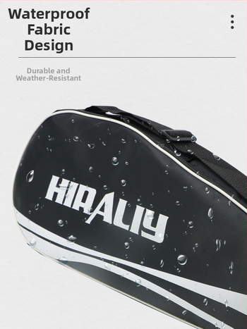 Spelt tenisa/badminton reketes soma – Liela ietilība 3–6 reketiem, pleca soma, Oxford audums, ūdensizturīgs, ar logotipu drukāts, universāla