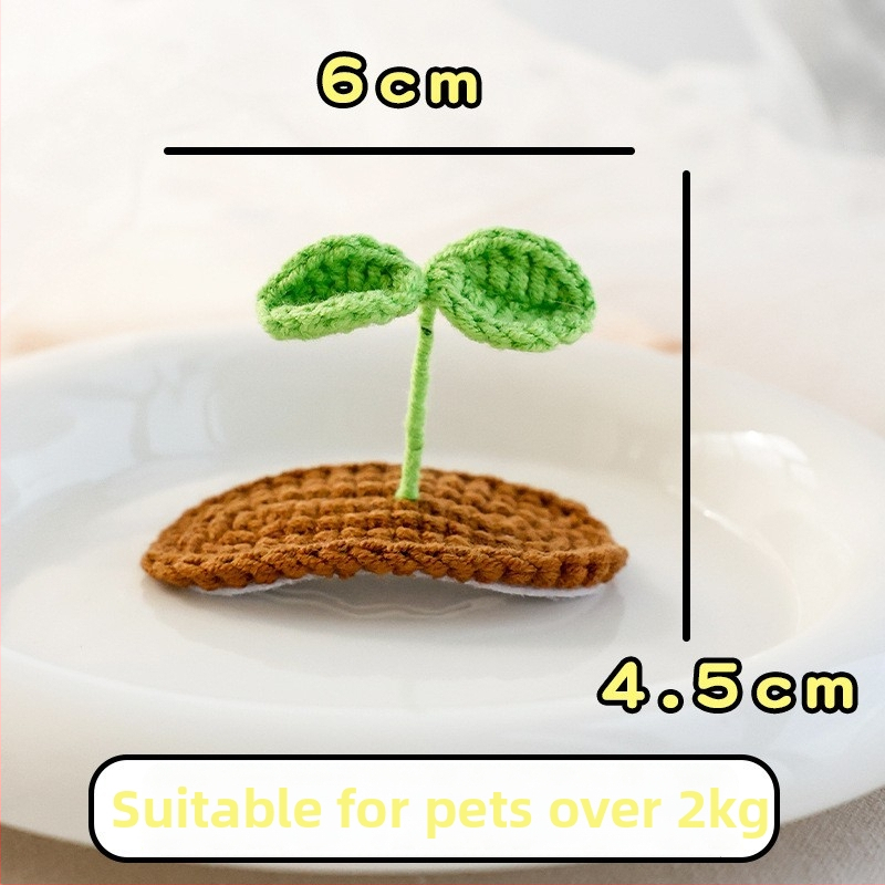 Klip na vlasy pre domáce zvieratá s pletenými 3D ušami zajačika, pre psa a mačku — vlnený materiál, kreslený štýl, BB klip; Značka: Little one is favored