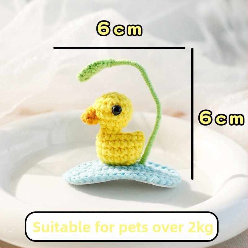 Klip na vlasy pre domáce zvieratá s pletenými 3D ušami zajačika, pre psa a mačku — vlnený materiál, kreslený štýl, BB klip; Značka: Little one is favored