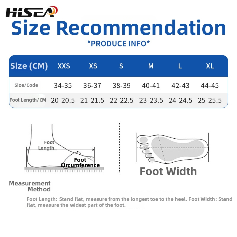 Чорапи за гмуркане HISEA – антихлъзгащи, хладоустойчиви, топли, защита от корали, 2 мм дебелина