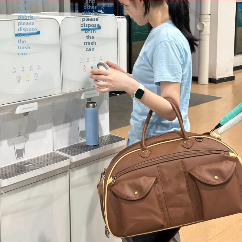 Badmintona soma ar atsevišķu apavu nodalījumu un raketes nodalījumu, ūdensnecaurlaidīgs audums, PU materiāls, pleca vai crossbody nēsāšana