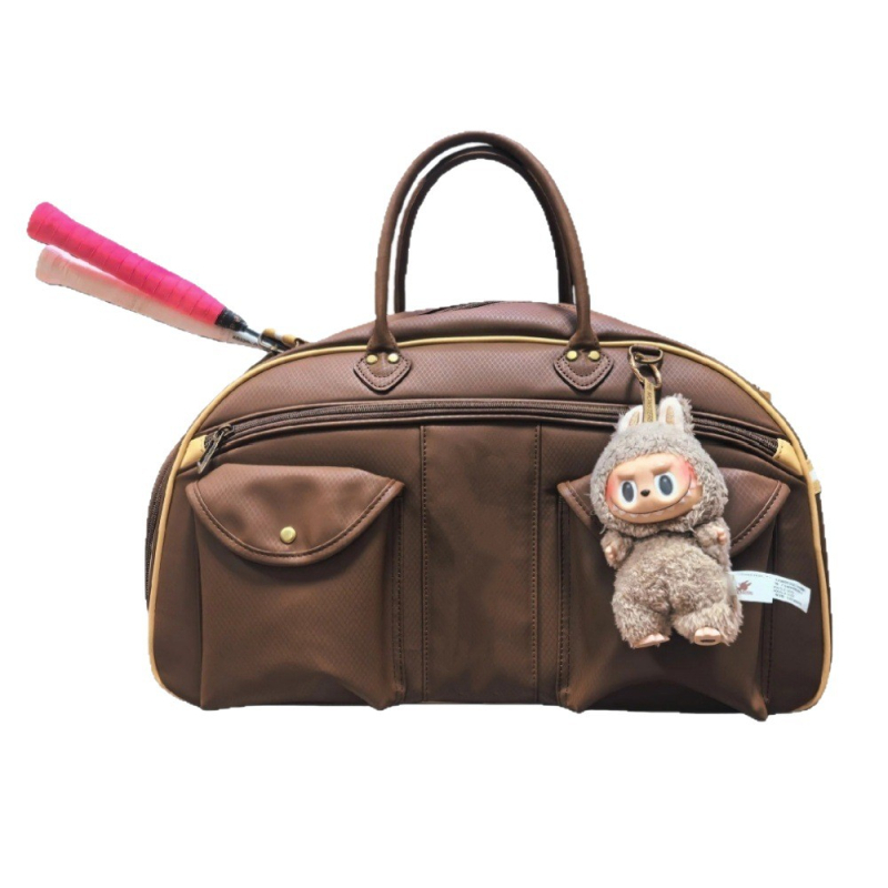 Badmintona soma ar atsevišķu apavu nodalījumu un raketes nodalījumu, ūdensnecaurlaidīgs audums, PU materiāls, pleca vai crossbody nēsāšana