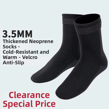 Дълги дебели дайвинг чорапи, 3 мм бързосъхнещи, против хлъзгане, устойчиви на корали, топли за шнорхелинг