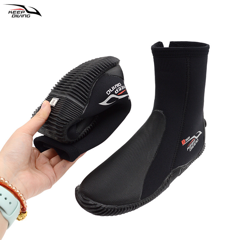 KEEP DIVING 5 mm neopren visoke potapacke cipele, unisex, za vodene aktivnosti na otvorenom