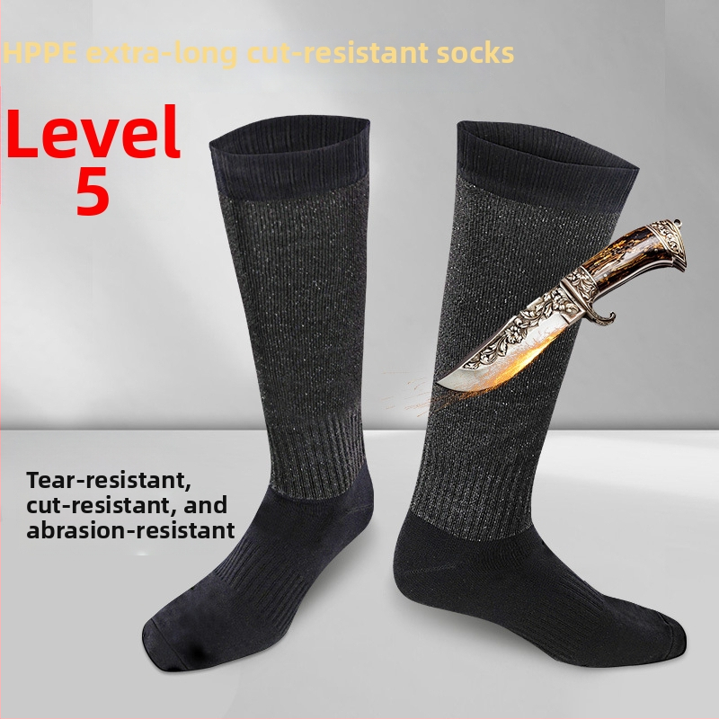 Ilgas āra zeķes HPPE līmenis 5 asmens griezuma pretestība, pretslīdēšanas, nodiluma izturīgas | Zīmols: Qianbo du; Piemērošana: pārgājieni, kalnu kāpšana, niršana, sērfošana