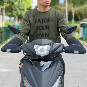 ROCKBROS Biciklističke rukavice zimi, otporne na vjetar i tople, materijal SBR diving tkanina, unisex, za odrasle