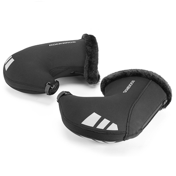 ROCKBROS Biciklističke rukavice zimi, otporne na vjetar i tople, materijal SBR diving tkanina, unisex, za odrasle
