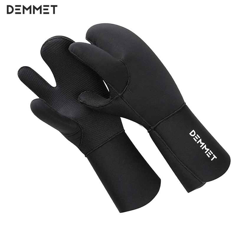 7 мм неопренови ръкавици за подводно гмуркане, три пръста, супереластични, топли, устойчиви на износване и пробив, за риболов и зимно плуване