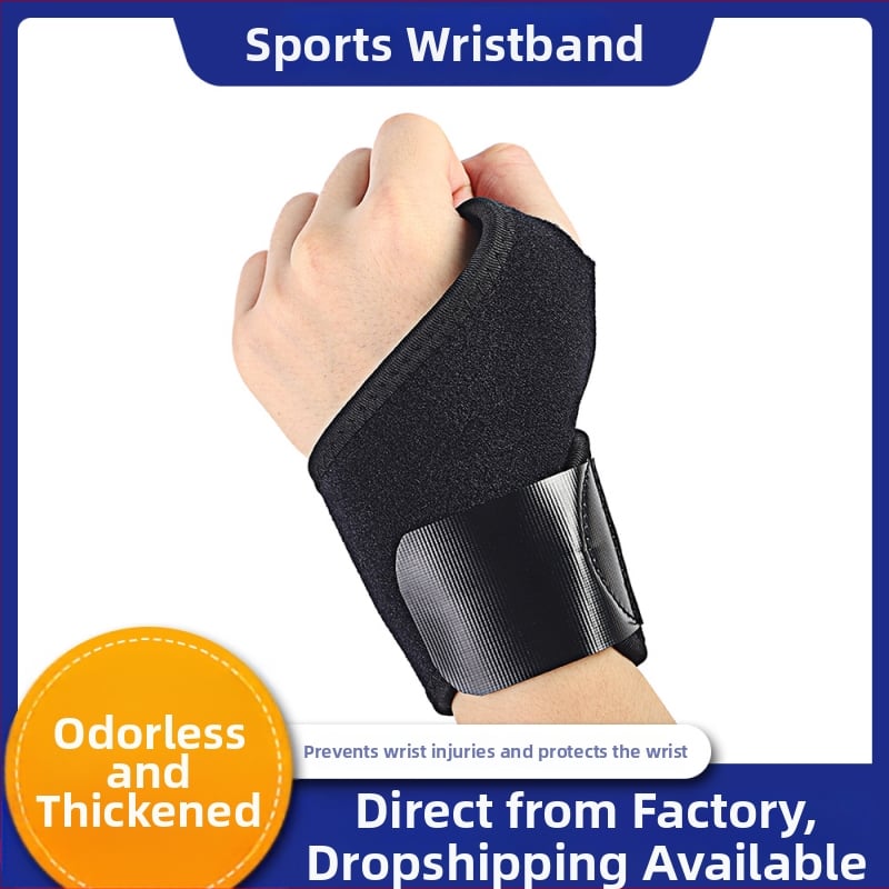 Riešo įtvaras svorių kilnojimui ir fitnesui – riešo apsauga, įtvaras riešui, tinkamas krepšiniui; Medžiaga: Diving material; Kategorija: Bracer