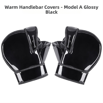 Talvised mootorratta käepideme kaitsekindad, mehed ja naised, tuule- ja veekindlad, fleece voodriga, paksu puuvillase täidisega