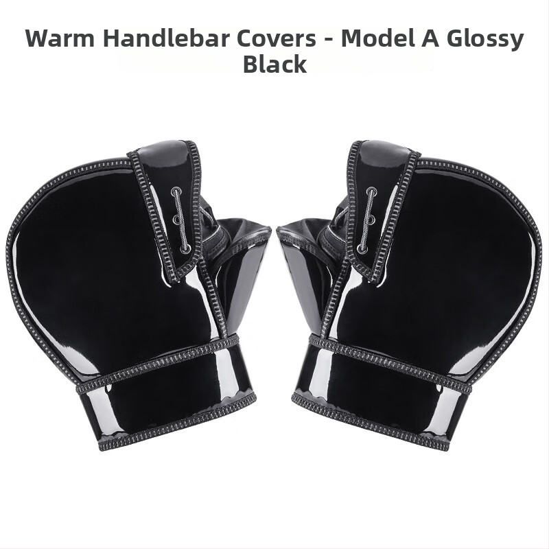 Talvised mootorratta käepideme kaitsekindad, mehed ja naised, tuule- ja veekindlad, fleece voodriga, paksu puuvillase täidisega