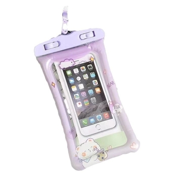 Geantă impermeabilă pentru telefon pentru scufundări și activități în aer liber – Compatibilă cu ecran tactil, PVC, 1L Capacitate, Țesătură impermeabilă, Model: Flori rupte