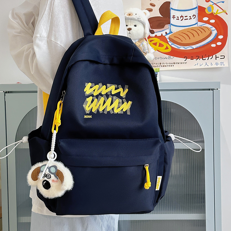 Rucsac unisex din nylon pentru școală – rucsac casual ușor cu buzunar pentru laptop de 13 inci, bretele cu pernă de aer, capacitate sub 20 L