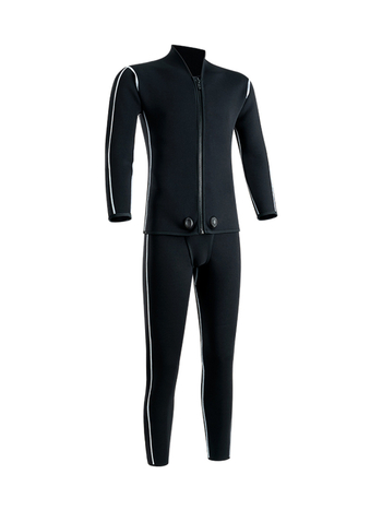 Dvodjelni neoprenski wetsuit za ronjenje s zatvaračem, 3/5 mm, unisex