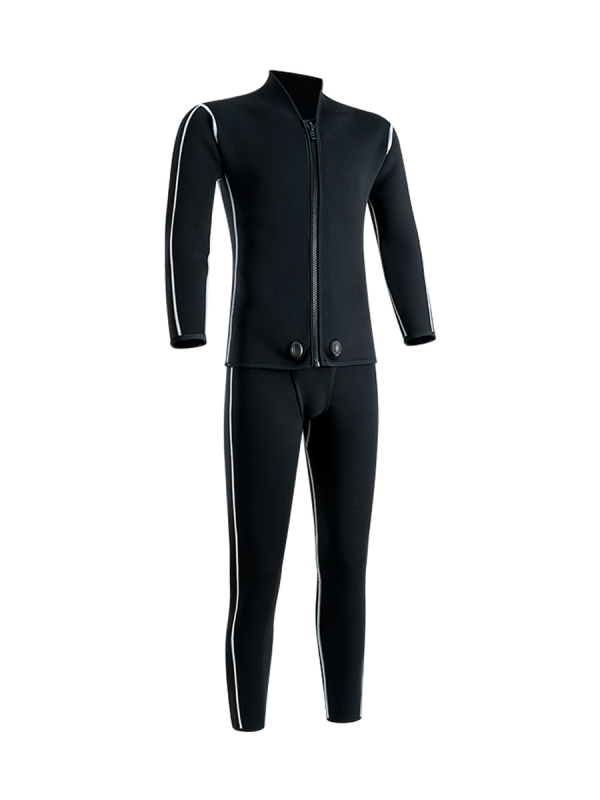 Dvodjelni neoprenski wetsuit za ronjenje s zatvaračem, 3/5 mm, unisex