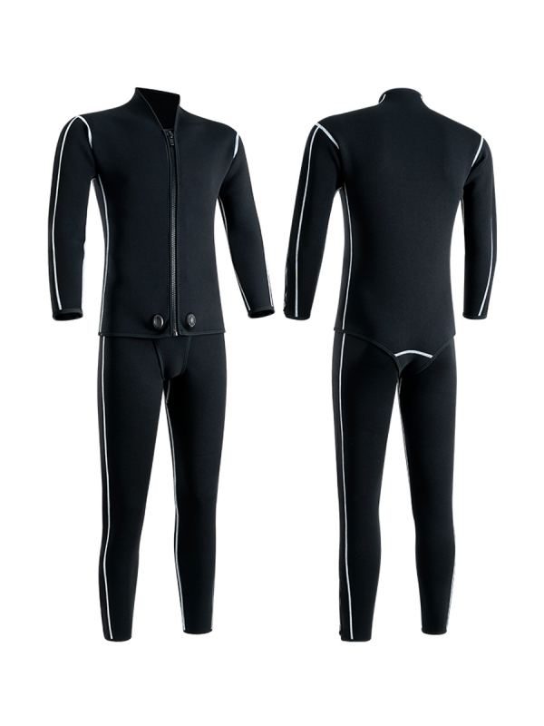 Dvodjelni neoprenski wetsuit za ronjenje s zatvaračem, 3/5 mm, unisex