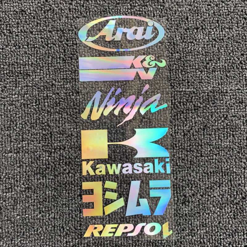 Kaqi Cool Stickers Спонсорски стикери за автомобили и мотоциклетни каски: лазерни, водоустойчиви, персонализирани декоративни стикери