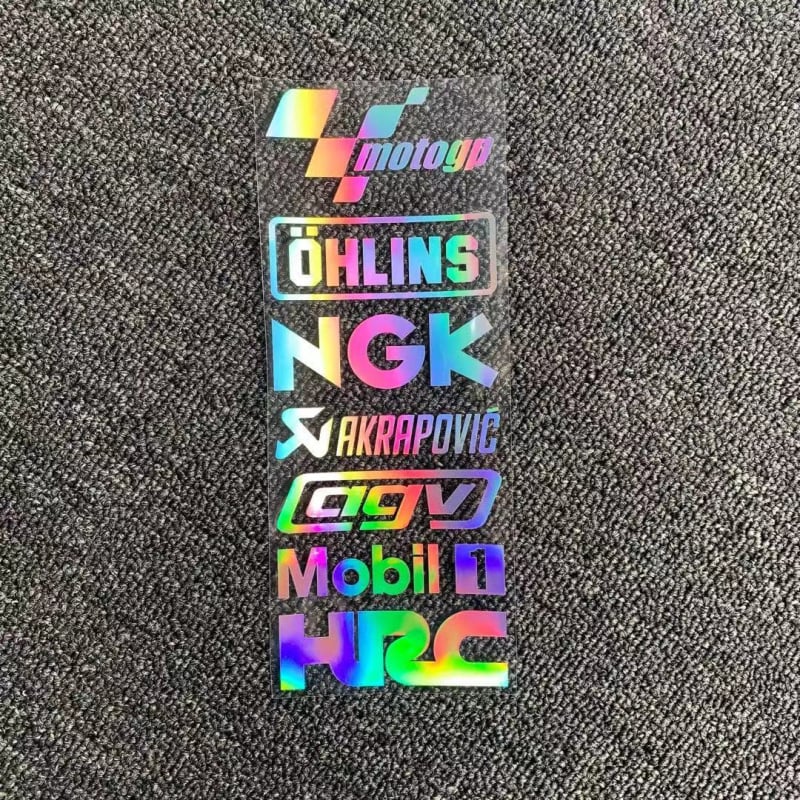 Kaqi Cool Stickers Спонсорски стикери за автомобили и мотоциклетни каски: лазерни, водоустойчиви, персонализирани декоративни стикери