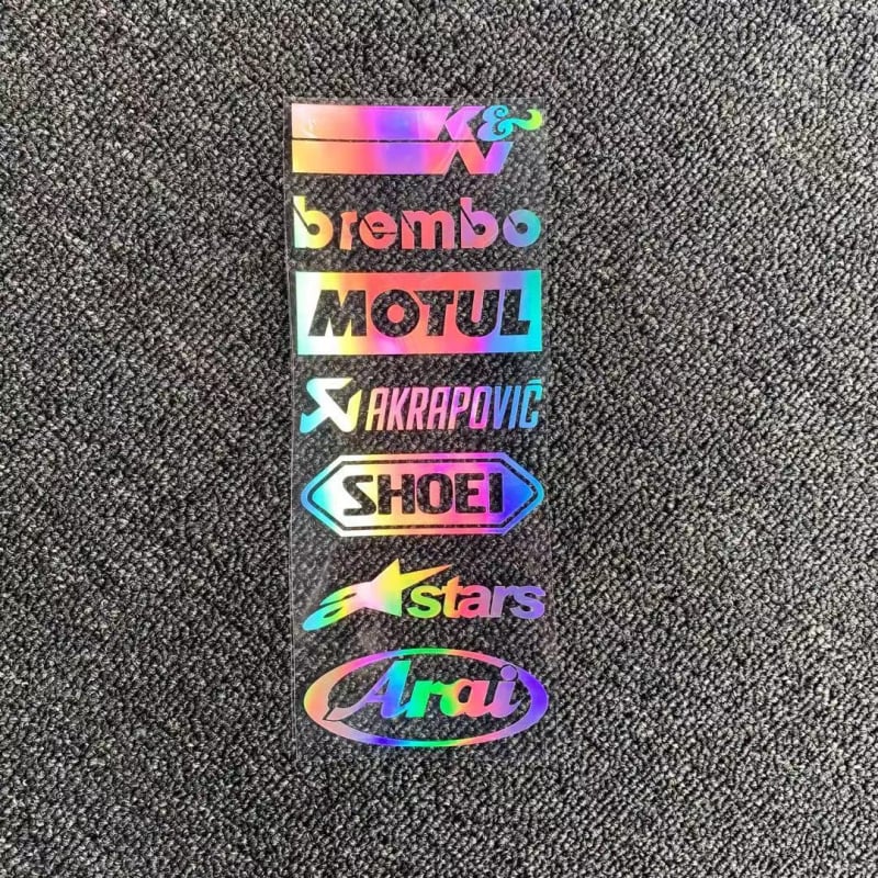 Kaqi Cool Stickers Спонсорски стикери за автомобили и мотоциклетни каски: лазерни, водоустойчиви, персонализирани декоративни стикери