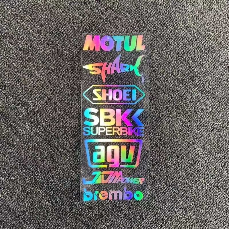Kaqi Cool Stickers Спонсорски стикери за автомобили и мотоциклетни каски: лазерни, водоустойчиви, персонализирани декоративни стикери