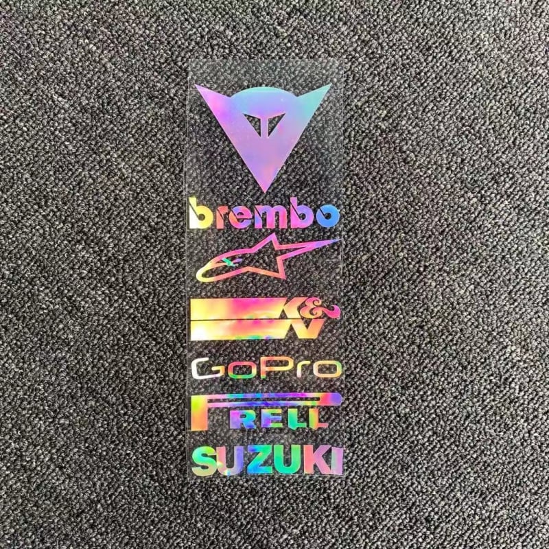 Kaqi Cool Stickers Спонсорски стикери за автомобили и мотоциклетни каски: лазерни, водоустойчиви, персонализирани декоративни стикери
