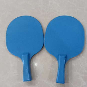 Rachetă de antrenament pentru tenis de masă cu tijă flexibilă elastică (bază din plastic; fără cauciuc; lovire orizontală; 1 pereche)