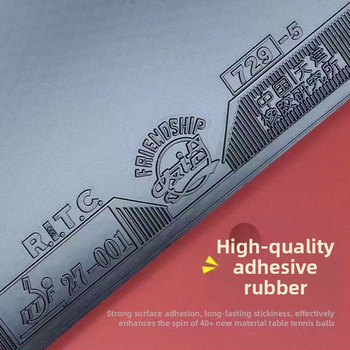 Galda tenisa gumija 729-5, līmējama, zīmols 729, ātras uzbrukuma loka tipa
