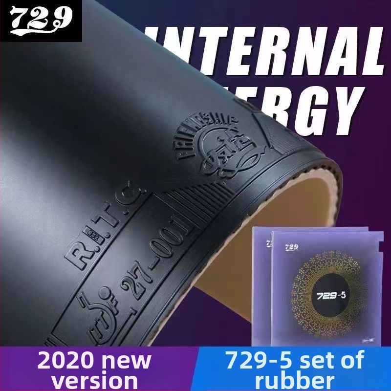 Galda tenisa gumija 729-5, līmējama, zīmols 729, ātras uzbrukuma loka tipa