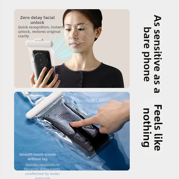 FaSoLa Plastmasas ūdensdrošs skārienjutīgais korpuss mobilajiem tālruņiem un ID kartēm – ārā, peldēšana, niršana