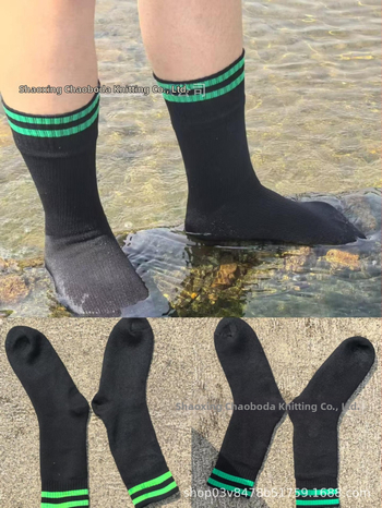 Vandeniui atsparios kojinės lauko veikloms - kvėpuojantis ilgo vamzdelio dizainas; Medžiaga: Nylon; Prekės ženklas: Warm Harbor Exhausted; Kategorija: Diving socks