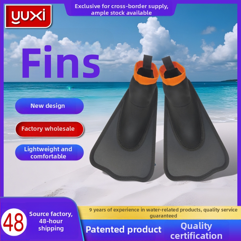 Plutvy na plávanie – ľahké, pohodlné, s minimálnym drhnutím pre potápanie a voľné potápanie; Materiál: Duck feet + vodeodolná tkanina; Značka: Yue Sai; Pôvod: Shenzhen; Použitie: potápanie a voľné potápanie