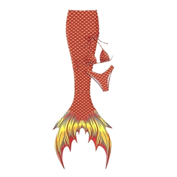 Ženski kupaći kostim s repom sirene — otkriven leđa, seksi, visoka elastičnost; umetak za prsni; materijal: najlon 82% + podstava poliester 18%