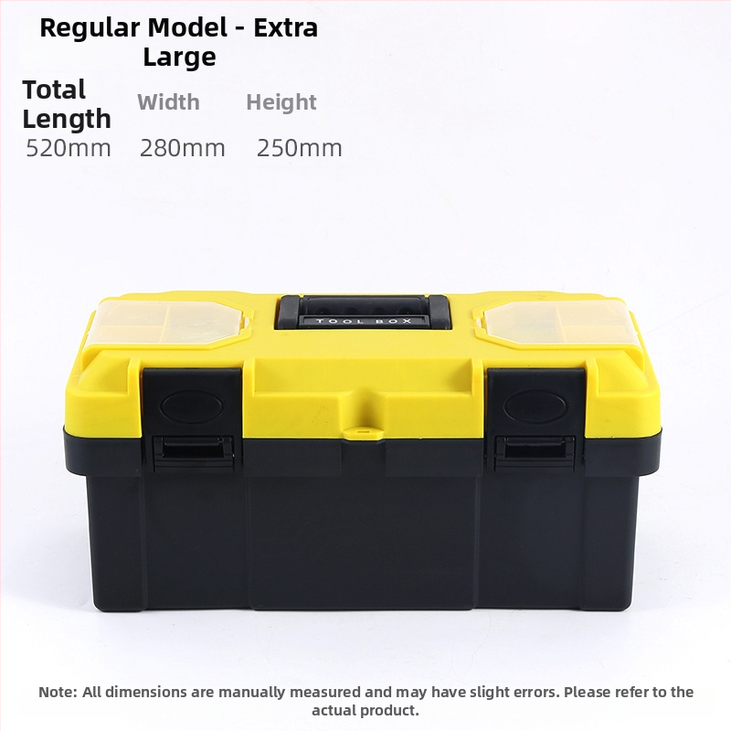 Plastična kutija za alat, višenamjenska, prijenosna, za električne radove, serija alata