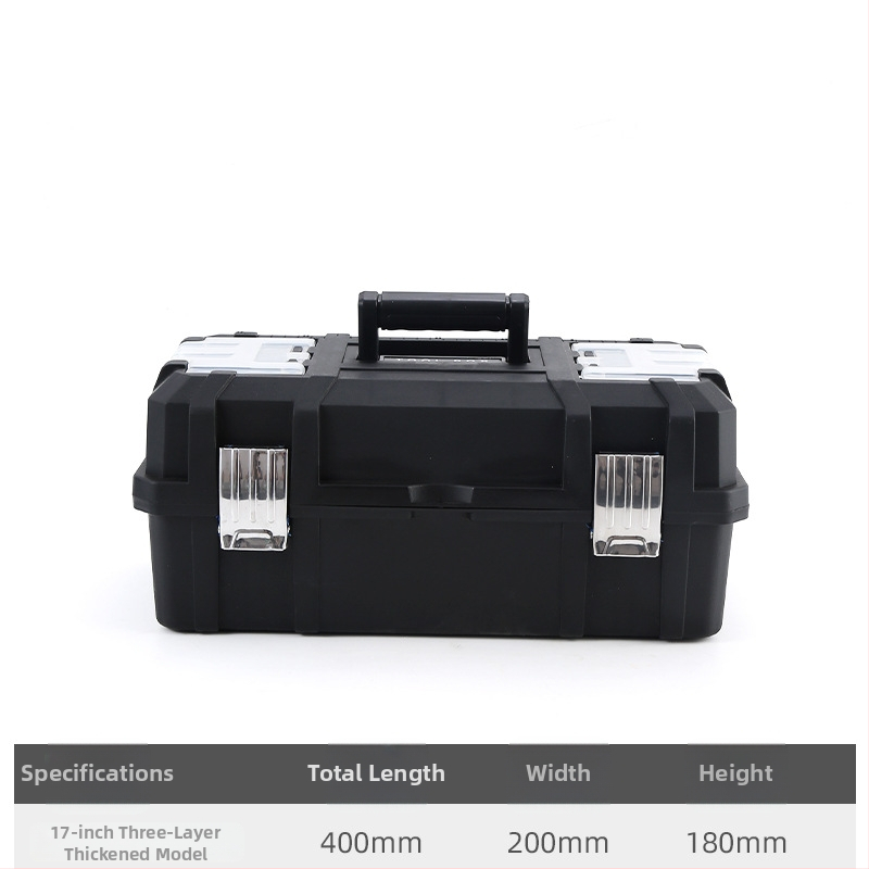 Plastična kutija za alat, višenamjenska, prijenosna, za električne radove, serija alata