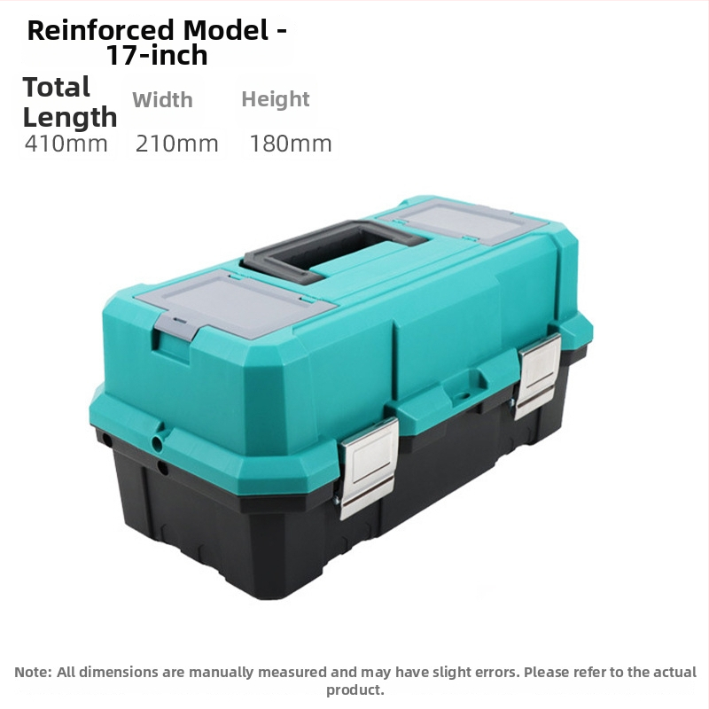 Plastična kutija za alat, višenamjenska, prijenosna, za električne radove, serija alata